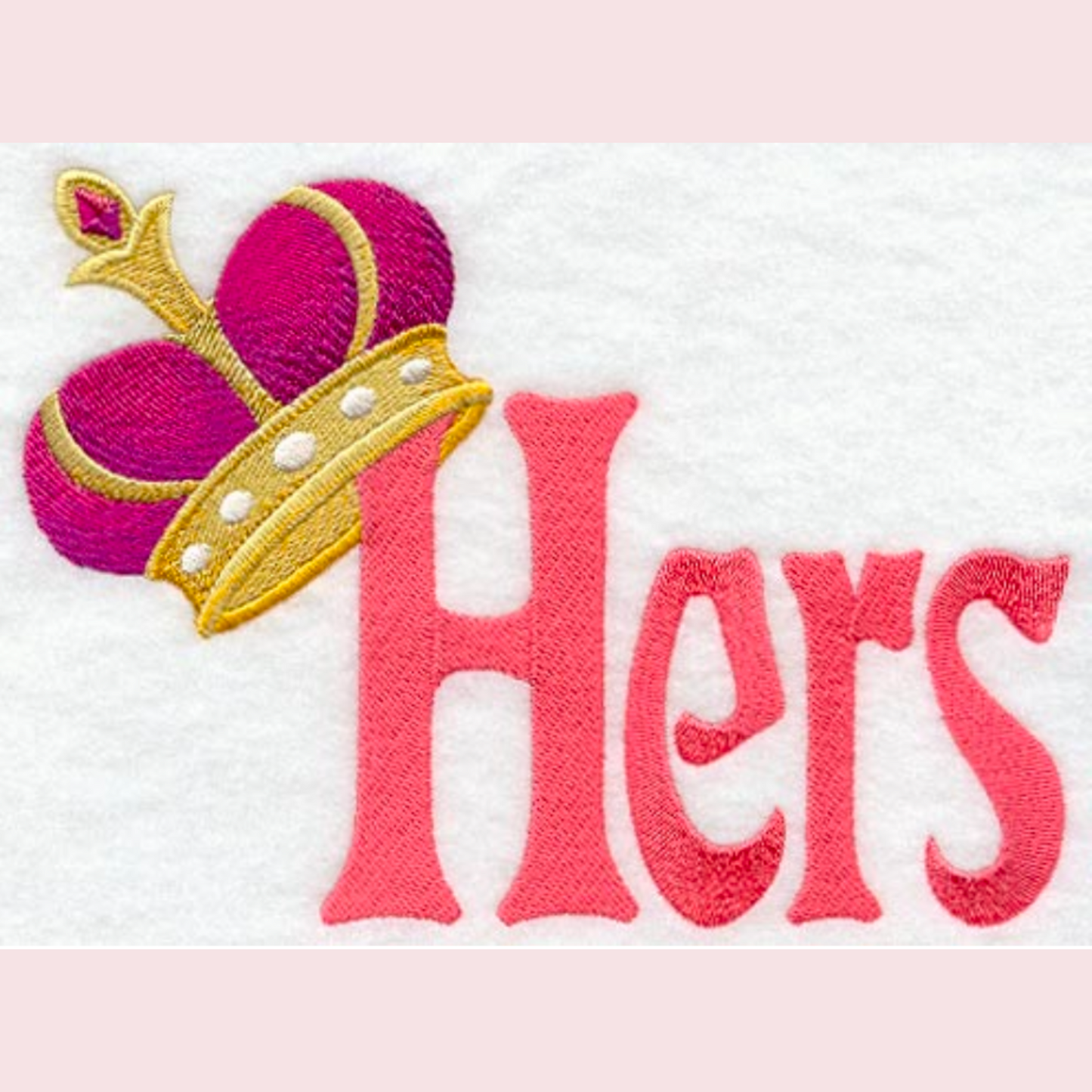Bath towels for a wedding gift , 'His' and 'Hers' embroidered bath towels gift for a bride and groom