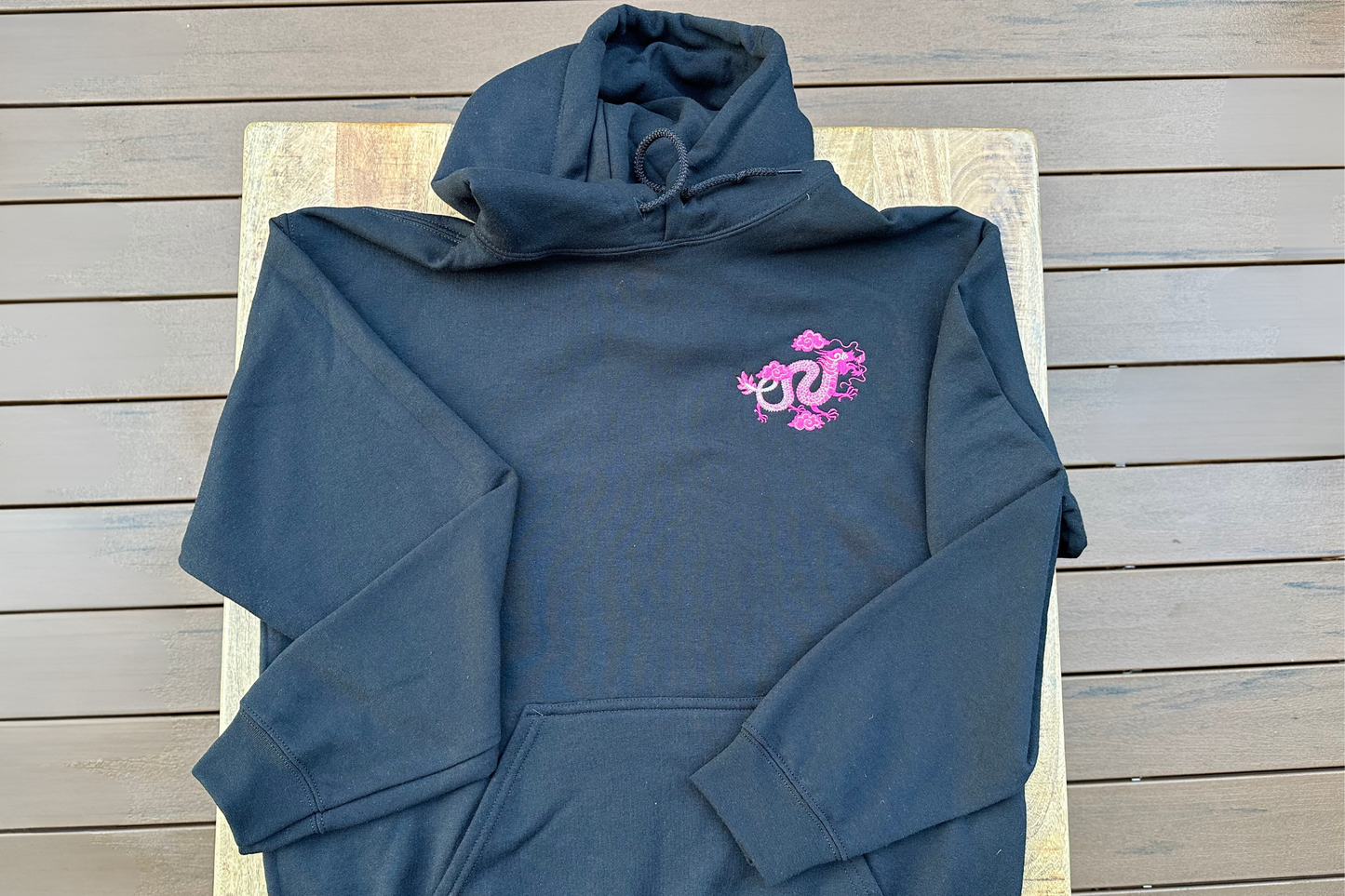 Embroidered sweatshirt, Dragon embroidered sweatshirt, gift hoodie sweatshirt for women, Hooded sweatshirt with Chinese dragon embroidered