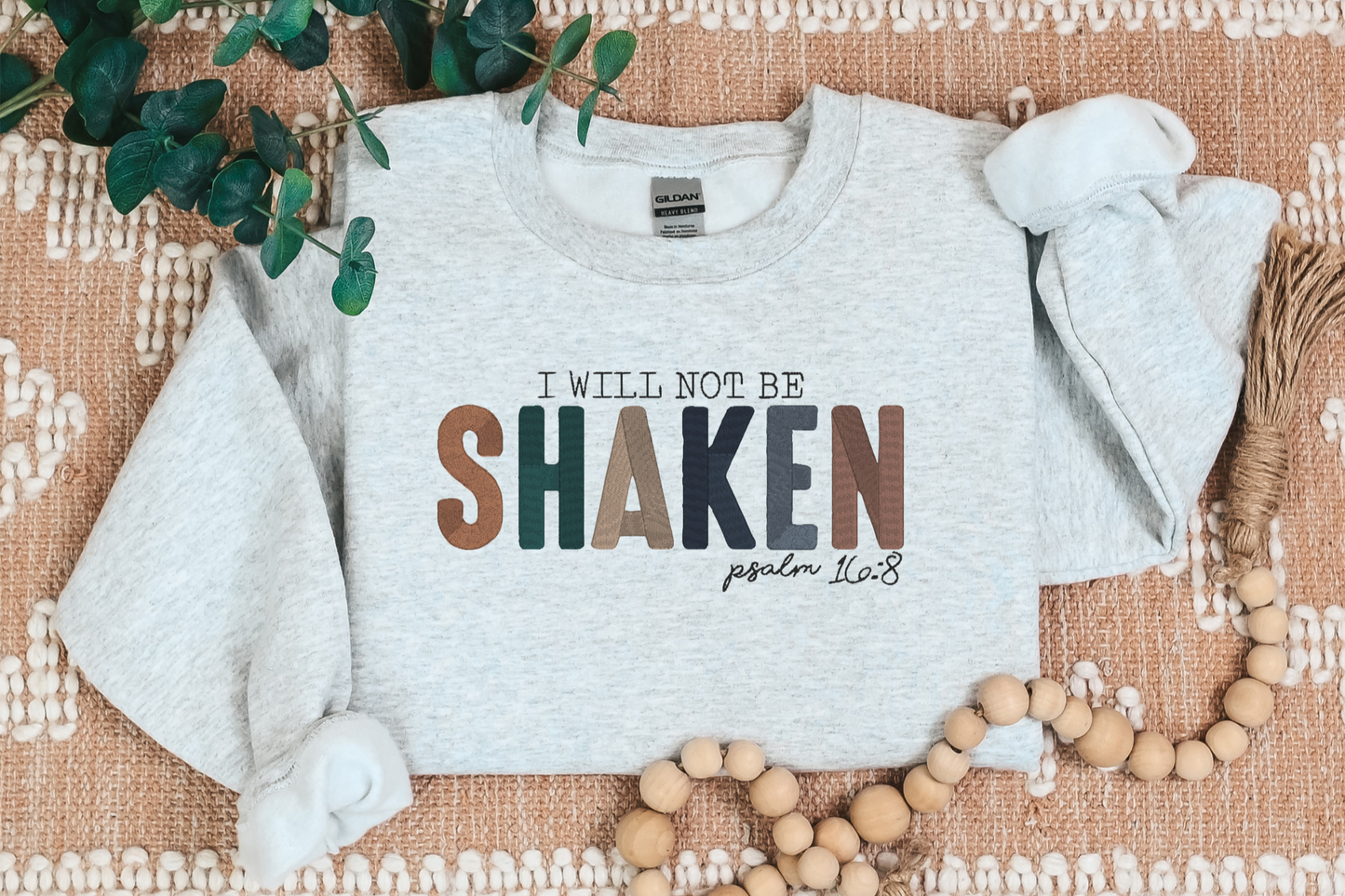 Embroidered sweatshirt, Christian verse sweatshirt, crewneck shirt with Christian quotes, Inspirational message sweatshirt, gift for her