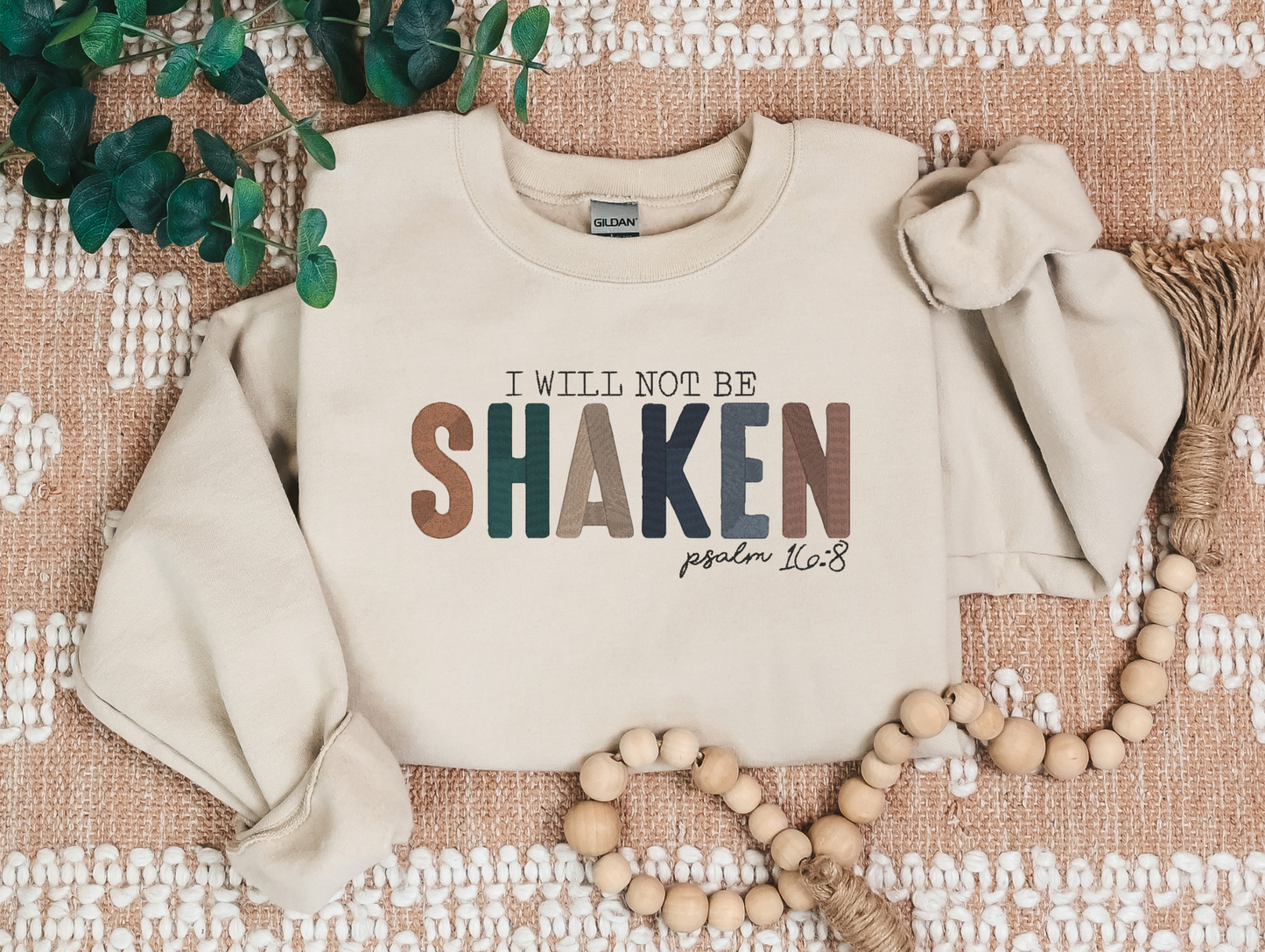 Embroidered sweatshirt, Christian verse sweatshirt, crewneck shirt with Christian quotes, Inspirational message sweatshirt, gift for her