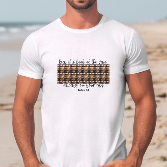 Christian verse shirt, Keep this book of the law Christian verse shirt, Bible verse T-shirt, Inspirational quote shirt, Bible verse tee