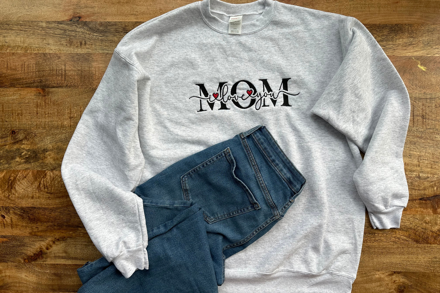 Crewneck sweatshirt for mom, cute I love you mom sweatshirt, gift for a mom, mama shirt, gifts for mom, Mother’s Day shirt, gift for moms