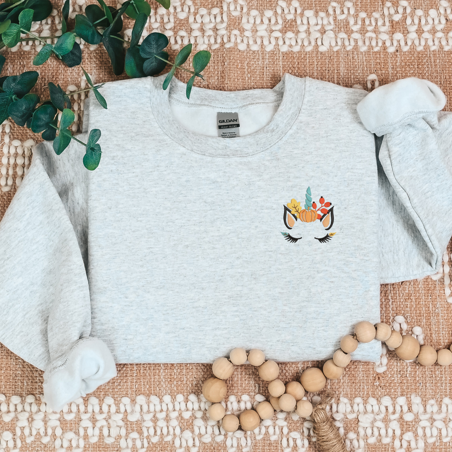 Fall Unicorn crewneck shirt, Fall themed unicorn sweatshirt