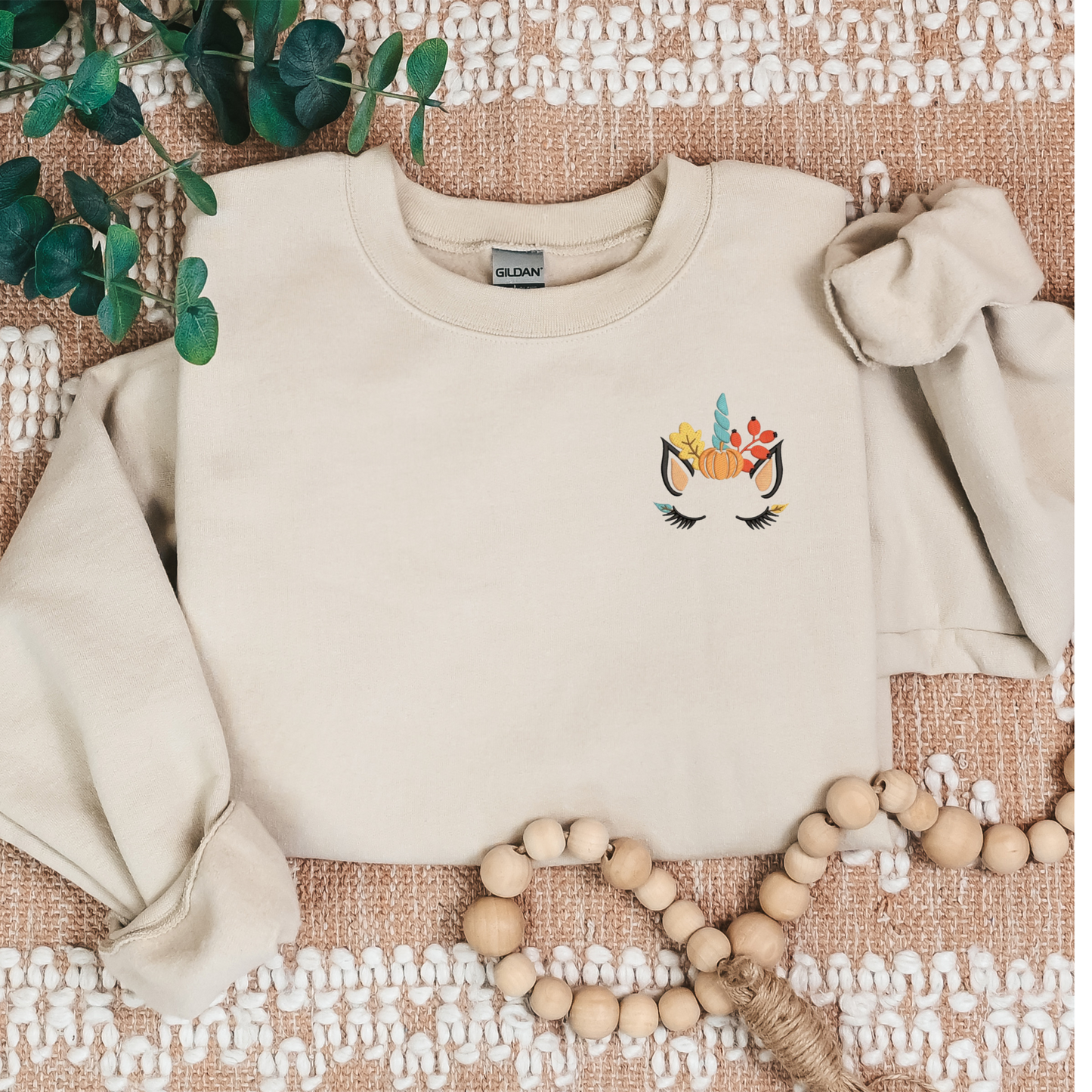 Fall Unicorn crewneck shirt, Fall themed unicorn sweatshirt