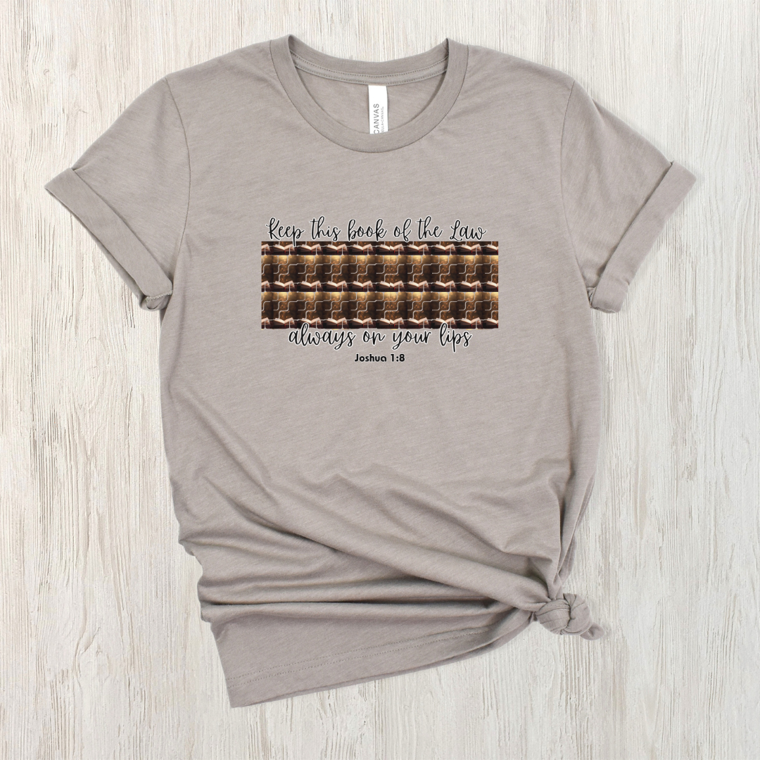 Christian verse shirt, Keep this book of the law Christian verse shirt, Bible verse T-shirt, Inspirational quote shirt, Bible verse tee